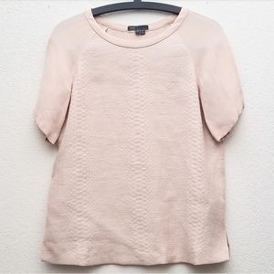Vince Peach Short Sleeve Blouse